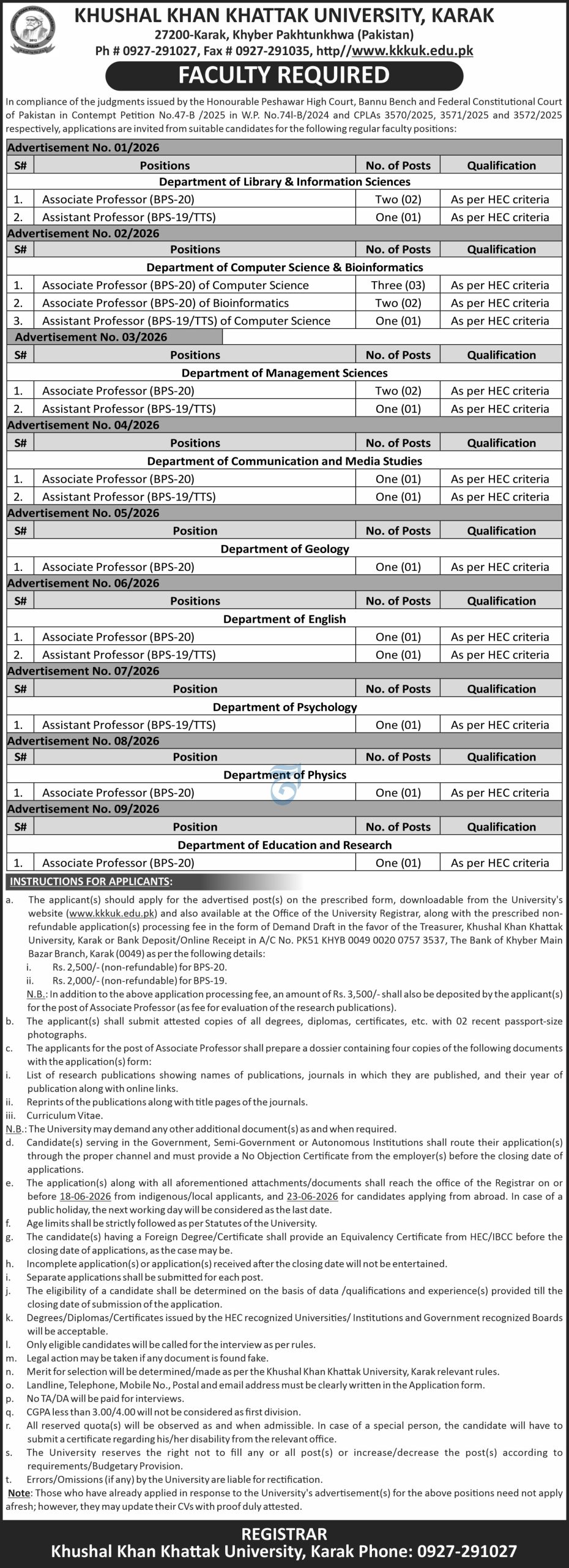 Khushal Khan Khattak University
