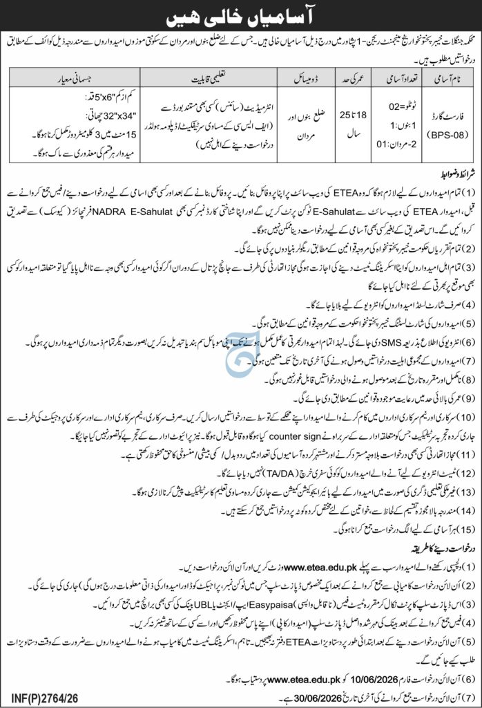 KPK Forest Department Ranger