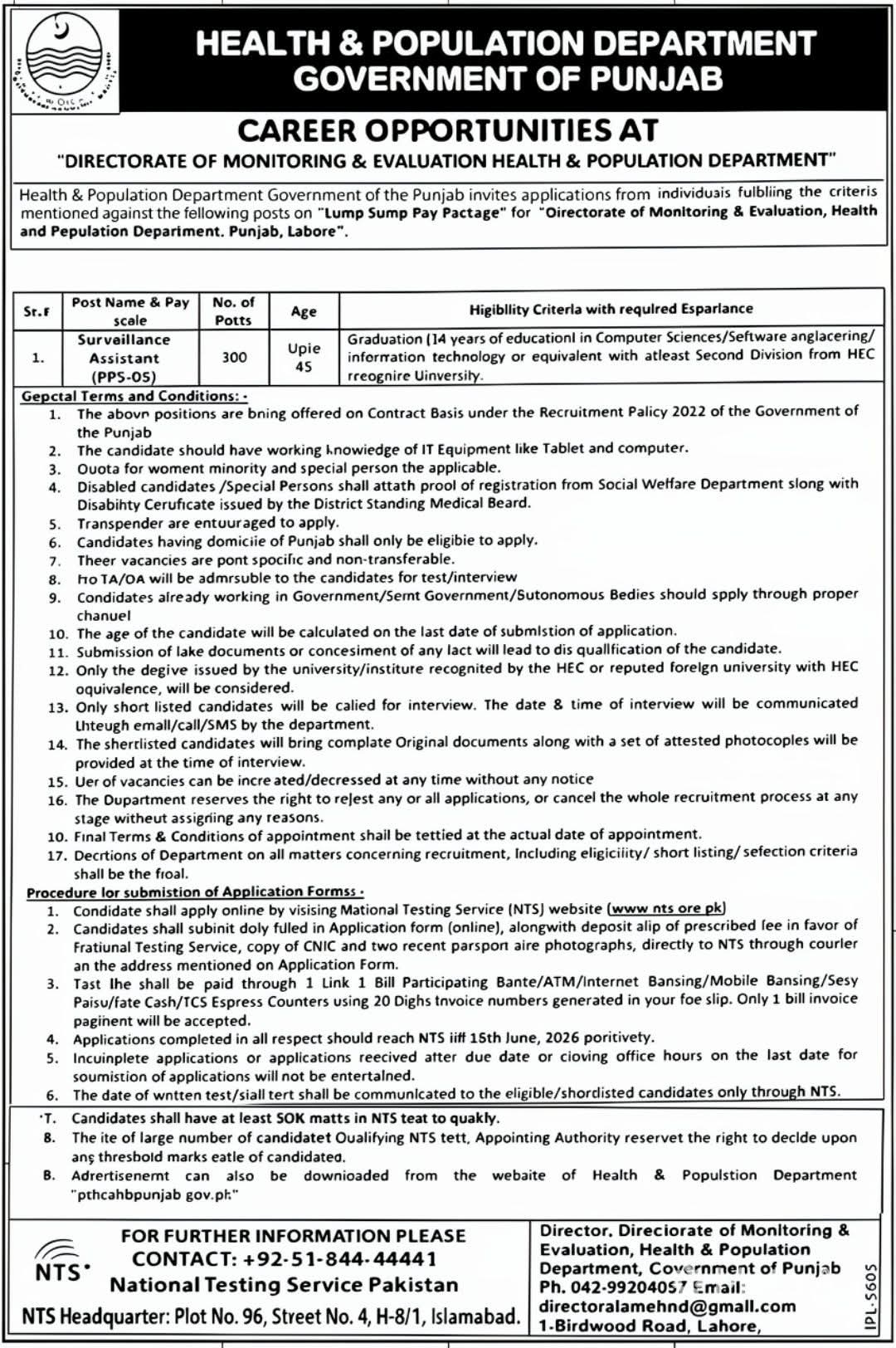 Punjab Health Department Jobs 2026