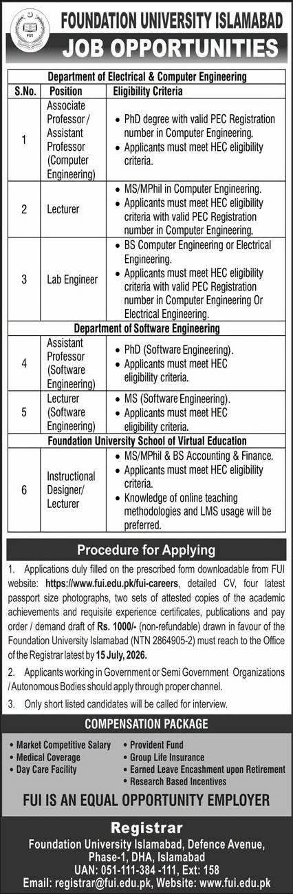 foundation-university-islamabad-jobs-2026
