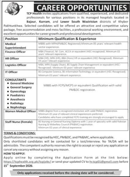 TCP Health Jobs 2026 