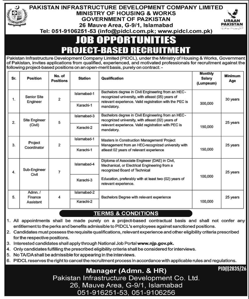 PIDCL Jobs 2026