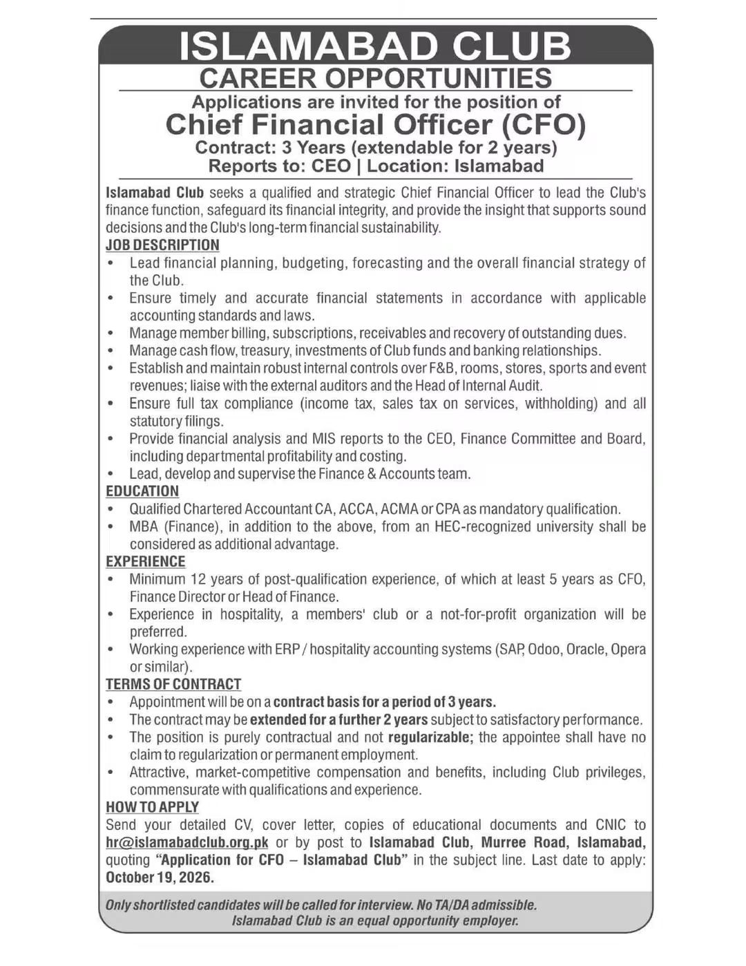 Chief Financial Officer (CFO)
