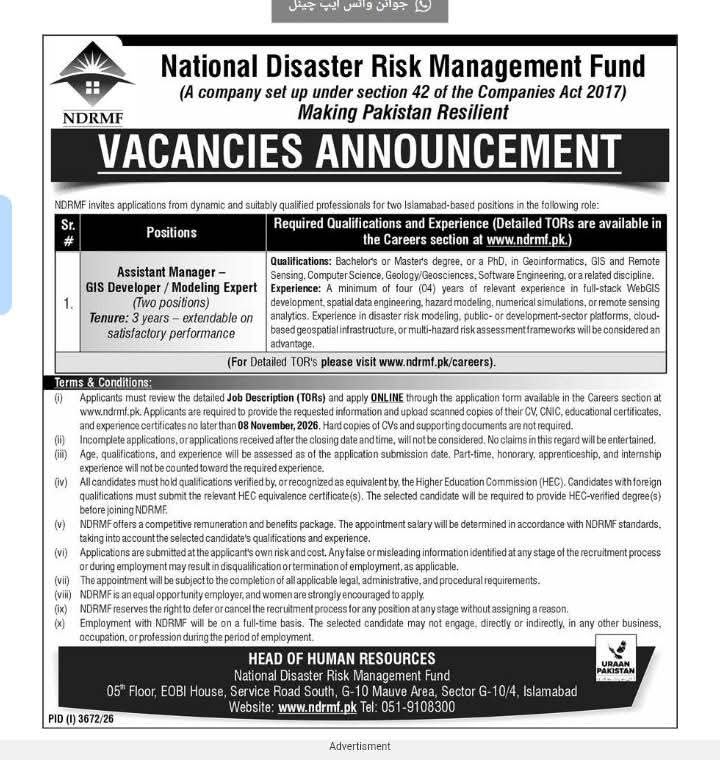 National Disaster Risk Management Fund (NDRMF) 