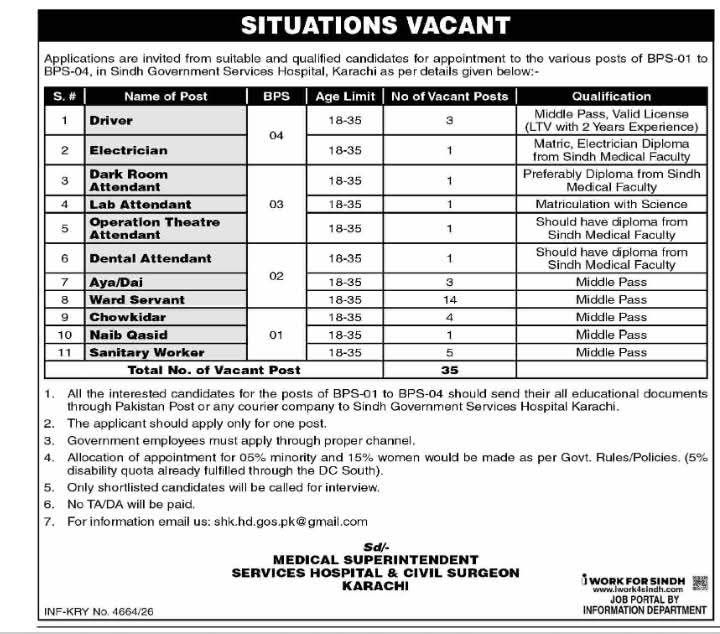 Sindh Government Services Hospital, Karachi